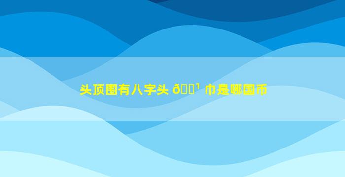 头顶围有八字头 🌹 巾是哪国币